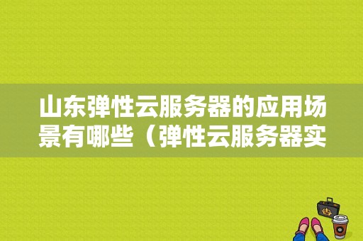 山东弹性云服务器的应用场景有哪些（弹性云服务器实例）