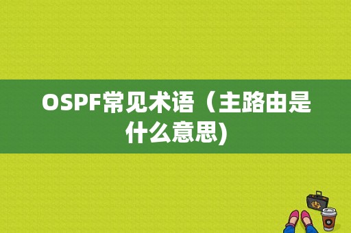 OSPF常见术语（主路由是什么意思)