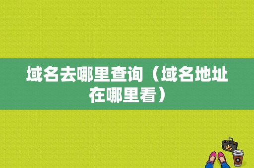 域名去哪里查询（域名地址在哪里看）