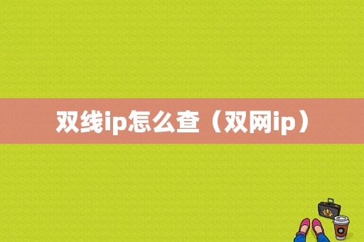 双线ip怎么查（双网ip）