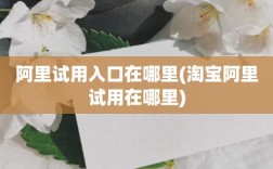 阿里试用怎么领取（阿里试用入口）