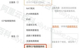 阿里云域名icp（阿里云域名ICP备案服务码）