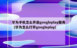 华为谷歌play服务（华为谷歌play服务怎么启用）