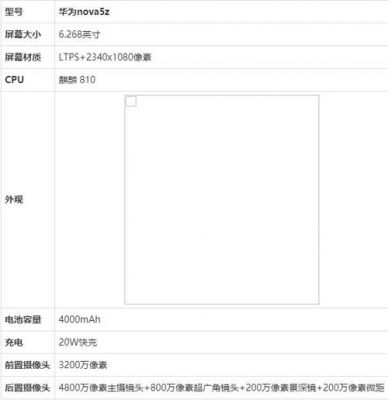 华为n0va手机参数（华为n0va5z参数）-图2