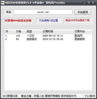 域名历史价格（域名历史成交记录查询）-图1
