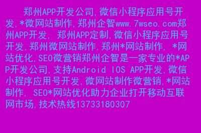 郑州app定制在哪里找（郑州制作定制网站）-图1