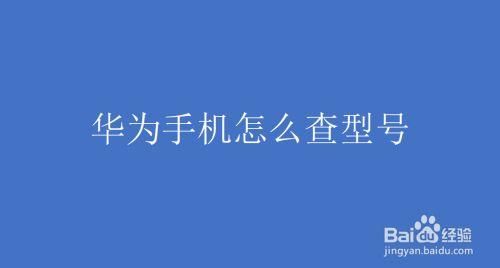 如何查询华为手机型号（如何查询华为手机型号是多少）-图3