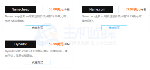 域名so年费（域名续费最便宜）-图1