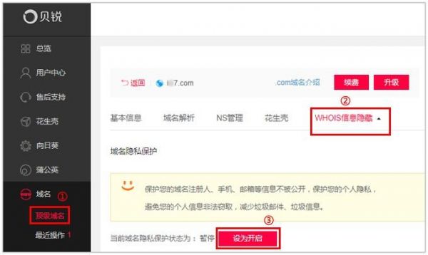 怎么隐藏域名信息（域名怎么隐藏注册者信息）-图1