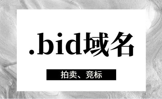 bid域名注册（bid域名注册局）-图1