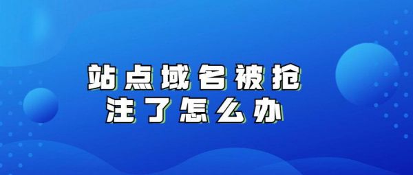 域名被抢注（域名被抢注册了怎么办）-图2