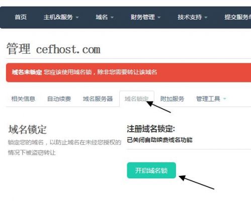 域名锁定保护状态（域名锁定保护状态怎么解决）-图1
