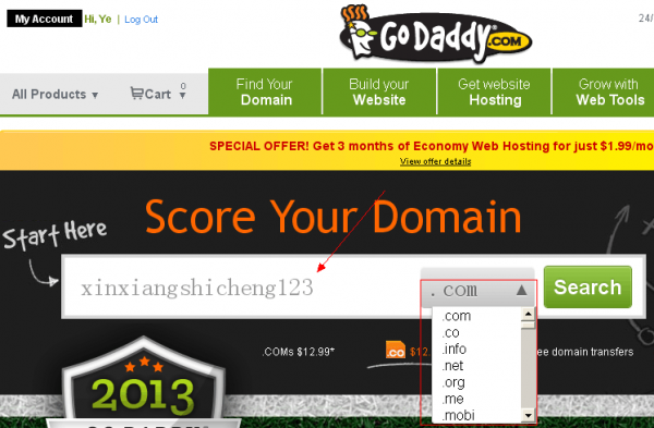 godaddy买域名教程（godaddy\域名注册好）-图1