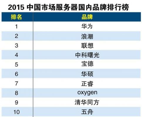 国产服务器排行榜（国产服务器品牌排行榜2020）-图1