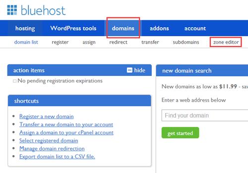 bluehost域名优惠（域名 host）-图1