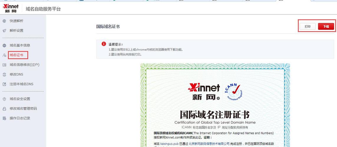 域名证书打印（如何打印域名证书）-图2