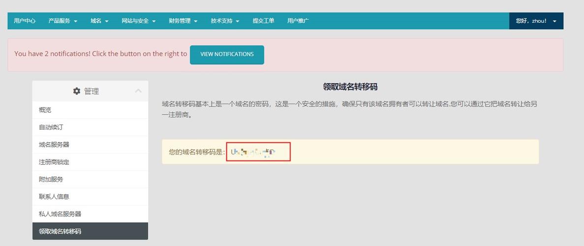 域名转移密码是怎么样的（域名转移密码怎么用）-图3