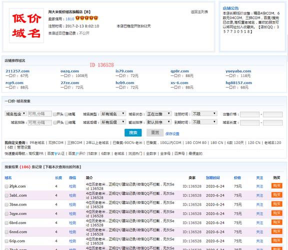 10年老域名购买的简单介绍-图1