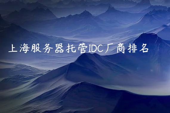 idc服务器托管公司（idc服务器托管公司排名）-图1