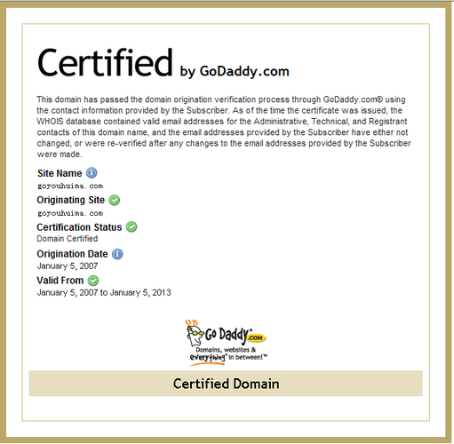 godaddy的域名证书（godaddy_域名注册技术非常不错）-图1