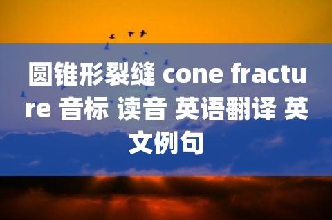 cone怎么（cone怎么读音发音英语怎么说）-图2