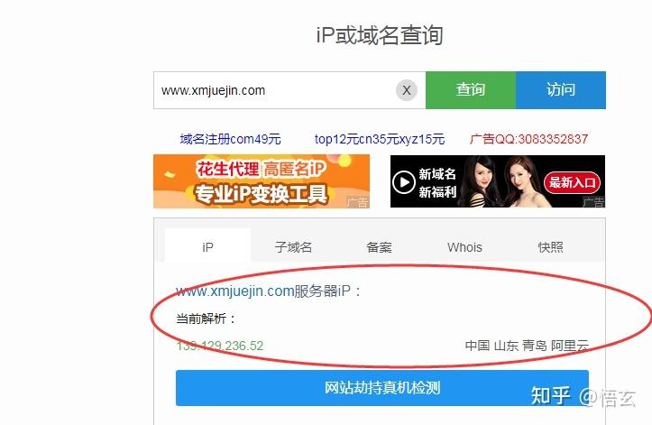 怎么从域名查到ip（如何通过域名查询ip）-图3