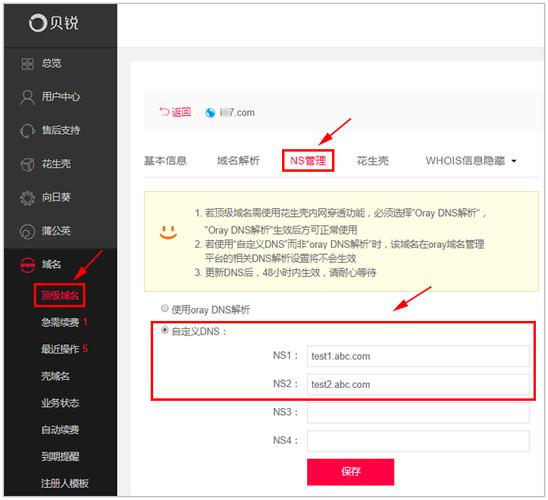 域名ns怎么修改（ns 域名）-图3