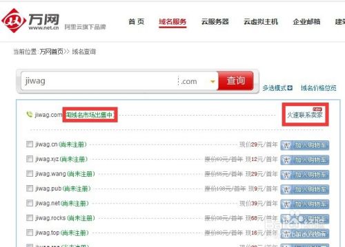 万网的域名怎么出售（怎么在万网注册域名)-图3