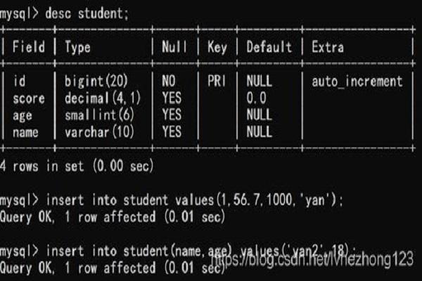 MySQL添加数据insert命令怎么用（MySQL如何快速插入大量数据)-图3