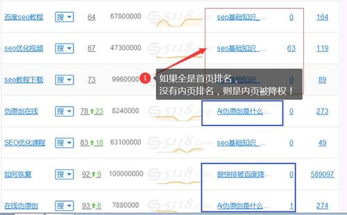 seo何时使用，为什么内页排名突然消失了-图2