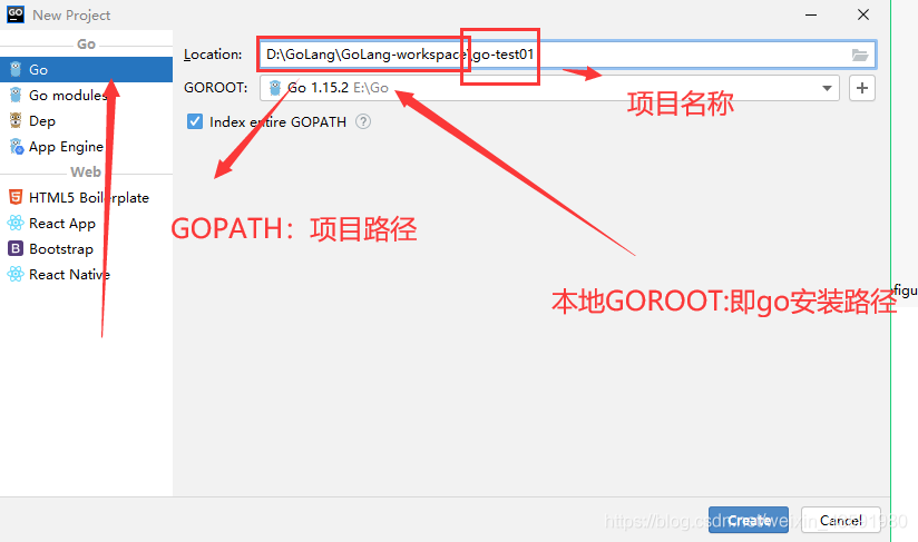 goland中如何进行多个go项目的管理（goland创建一个go项目）-图2