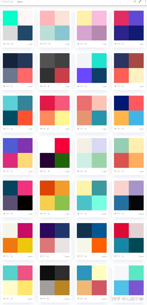 按颜色分类的网页设计欣赏网站_颜色矩阵-图3