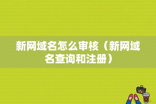 新网域名怎么审核（新网域名查询和注册）-图1